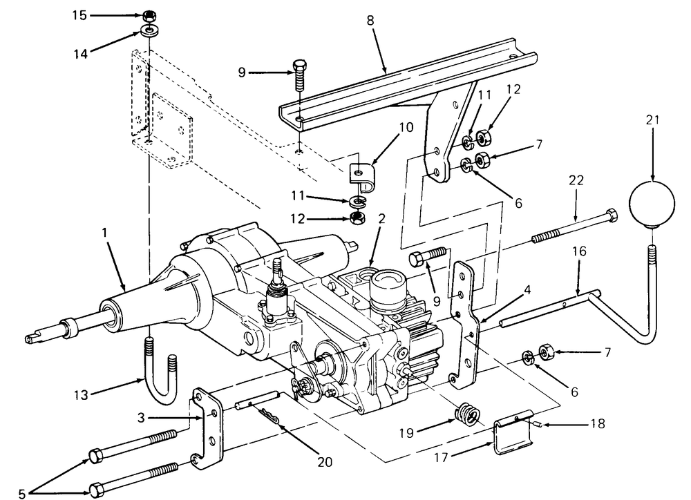 Transmission Dump Valve And Mounting Diagram and Parts List for 1320 147008-207400-130232100-131232F100-139232100 Cub Cadet Lawn Tractor